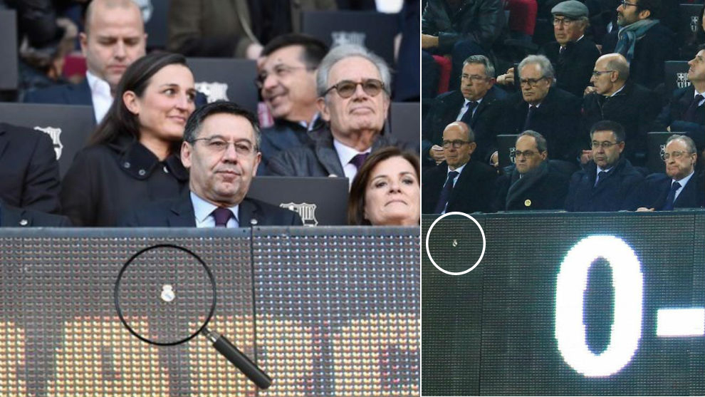 Why was there a Real Madrid badge in front of Bartomeu's seat at the Camp Nou? - Bóng Đá
