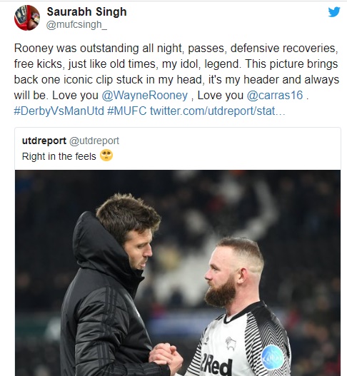 “Still a class above”: These Man United fans react to Wayne Rooney’s performance for Derby tonight - Bóng Đá