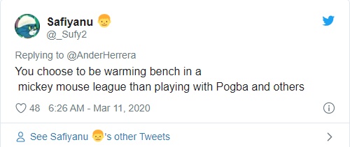 Manchester United: Fans react to Ander Herrera’s Twitter post - Bóng Đá