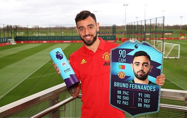 Manchester United: Fans react as Bruno Fernandes wins EA Sports FIFA Player of the Month award - Bóng Đá