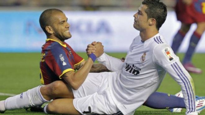Dani Alves: The most difficult opponent I've faced was Cristiano Ronaldo - Bóng Đá