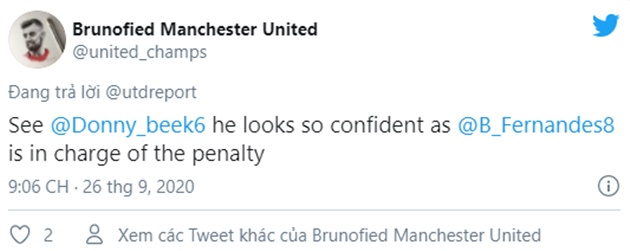 These Man United fans love how sure Van de Beek was that Fernandes would score penalty - Bóng Đá