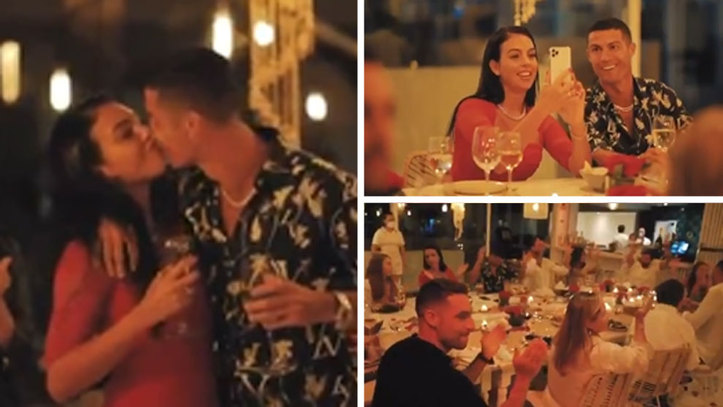 Cristiano Ronaldo and Georgina celebrate their love with a wedding-like video - Bóng Đá