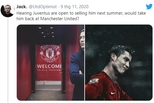Loads of United fans dream about a Cristiano Ronaldo return amid Juventus speculation - Bóng Đá