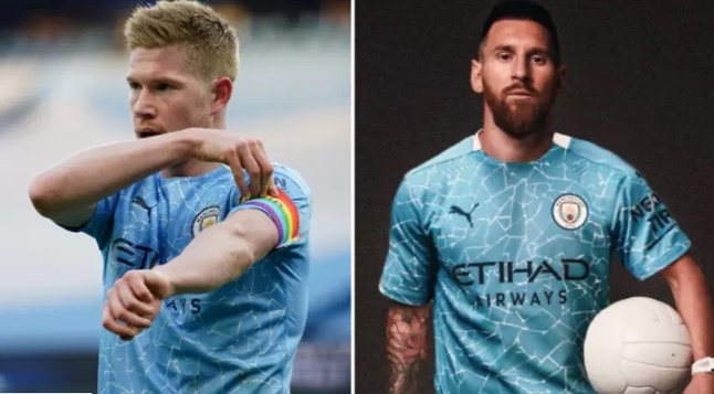 Man City muốn De Bruyne giảm lương để dọn đường đón Messi.