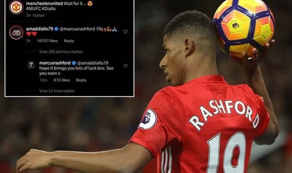Marcus Rashford responds to Amad Diallo taking his former Man Utd shirt - Bóng Đá