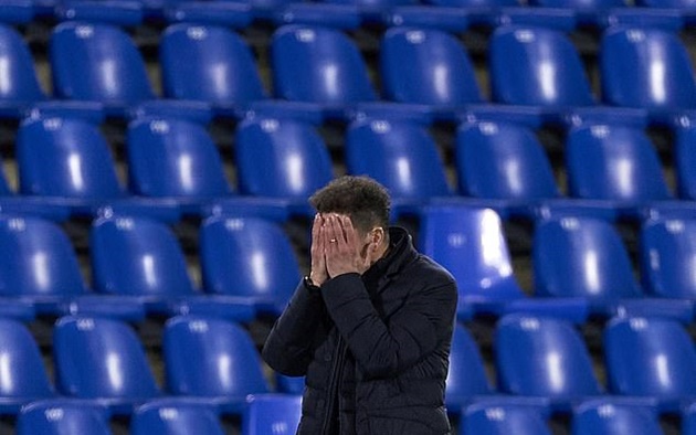 Simeone tiếc nuối trước các cơ hội bị bỏ lỡ.