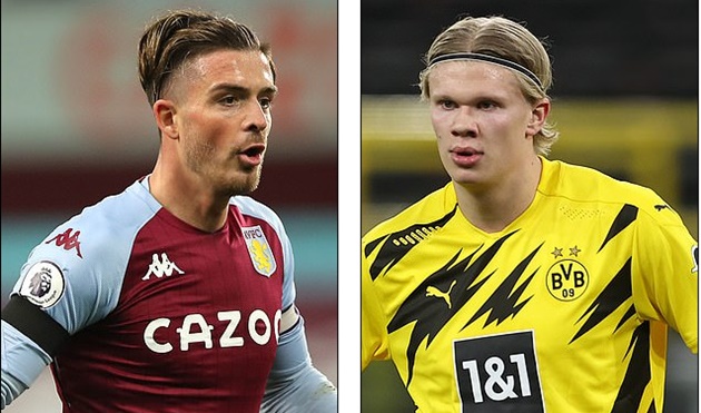 Manchester City's £200m plunge: Premier League leaders want Erling Haaland AND Jack Grealish to replace Sergio Aguero  - Bóng Đá