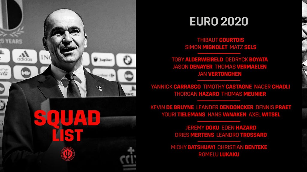 CHÍNH THỨC! Tuyển Bỉ chốt danh sách dự EURO 2020 - Bóng Đá