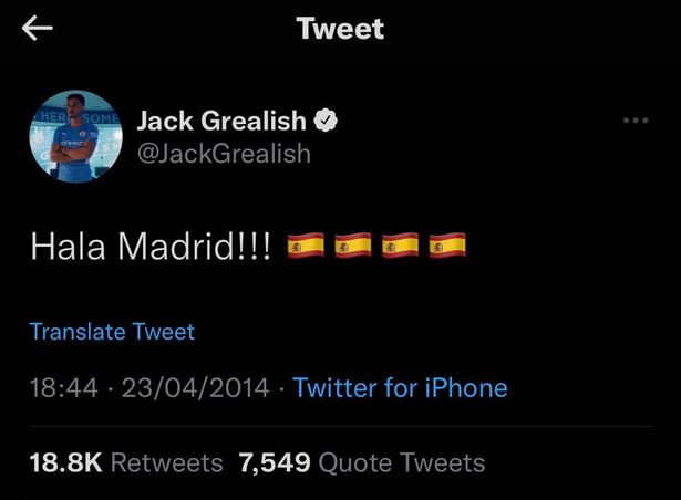 Sao Man City phải xóa tweet về Real Madrid - Bóng Đá