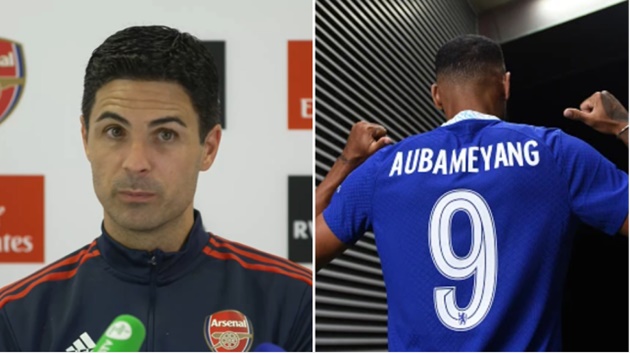 Arteta phản ứng khi Aubameyang gia nhập Chelsea - Bóng Đá