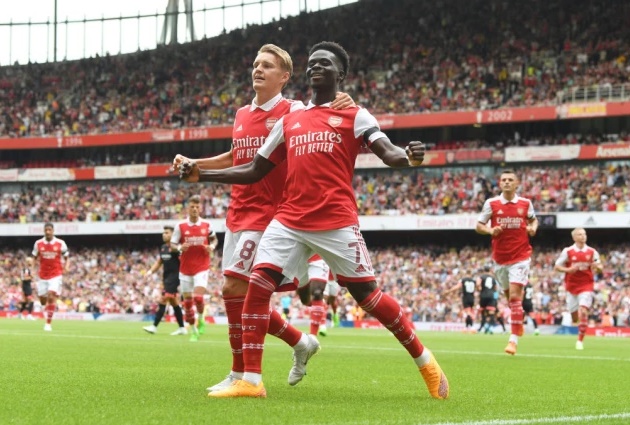 Bukayo Saka singles out ‘amazing’ Arsenal team-mate Martin Odegaard after win against Brighton - Bóng Đá