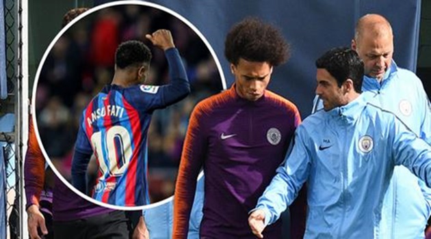 Mikel Arteta can repeat Leroy Sane trick to revive Ansu Fati's career at Arsenal after agent talks - Bóng Đá