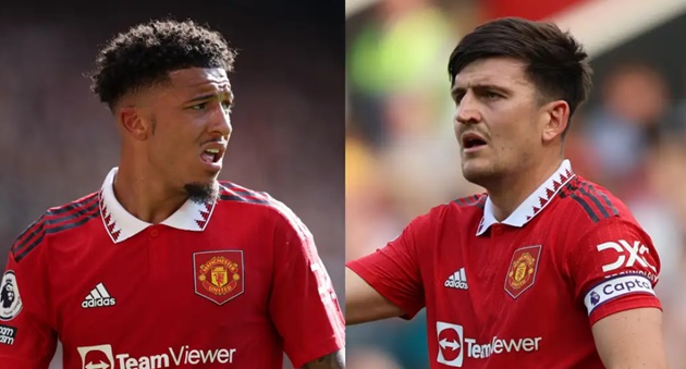 Jadon Sancho and Harry Maguire among four Man Utd players Erik ten Hag has decided to sell in next two weeks - Bóng Đá