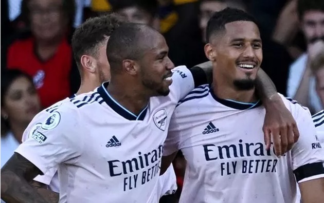 Cặp trung vệ thép của Arsenal.