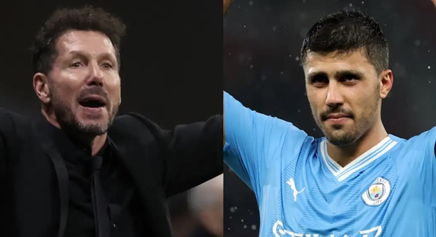 Man City star Rodri fires back at Atletico Madrid boss Diego Simeone over claim that 'nobody is defending' in the Premier League - Bóng Đá