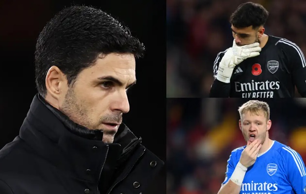 Mikel Arteta launches passionate defence of 'impressive' Arsenal goalkeeper David Raya  - Bóng Đá