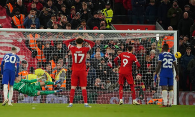 Darwin Núñez has now become the first player on record (since 2003-04) to hit the woodwork four times in a single Premier League match - Bóng Đá