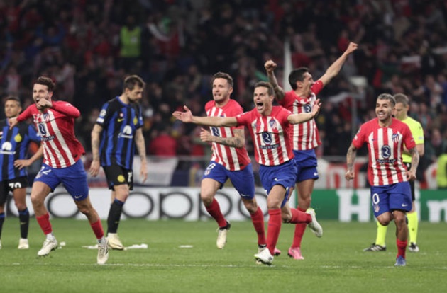 Atletico de Madrid became the first team in Champions League history to play four penalty shootouts and the first to win three - Bóng Đá