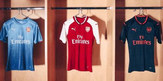 Arsenal công bố áo đấu sân khách  - Bóng Đá