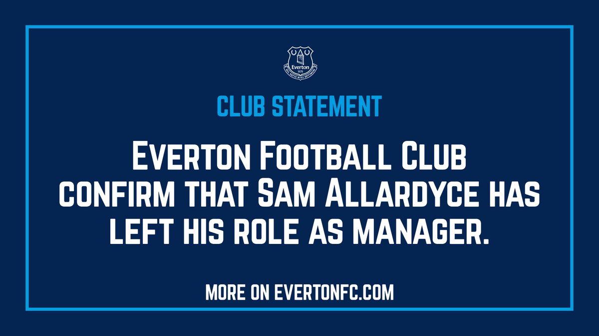 Everton sa thải Sam Allardyce, dọn đời cho HLV mới - Bóng Đá