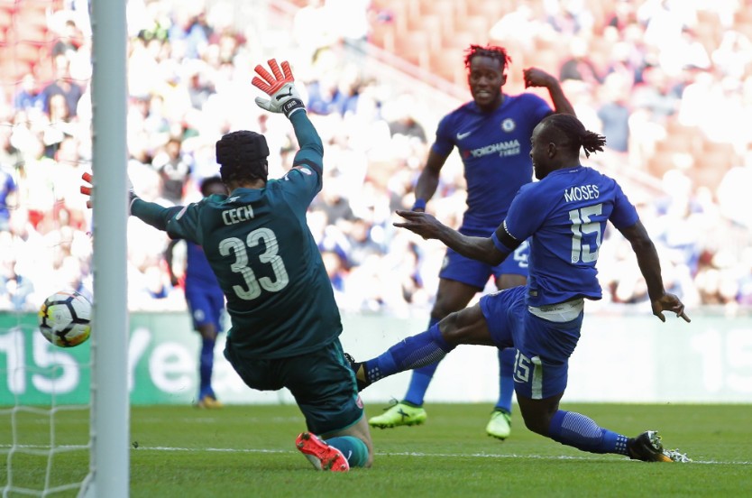 Xé lưới Arsenal, Moses chấm dứt cơn khát bàn thắng - Bóng Đá