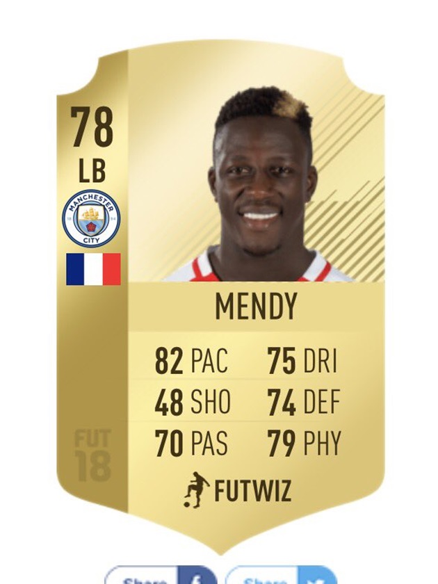 Mendy không nhận ra mình trong FIFA 18 - Bóng Đá