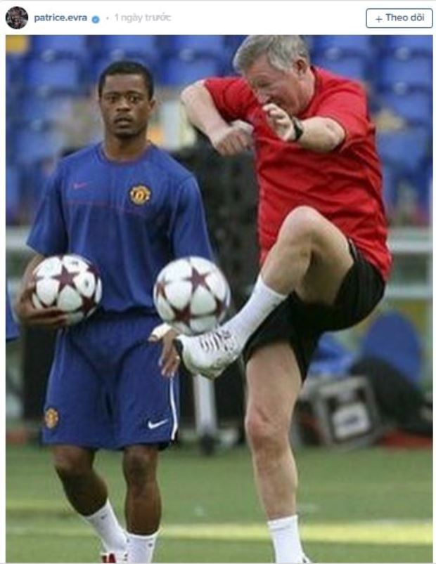 Evra 'troll' Sir Alex qua bức ảnh 'cực độc'