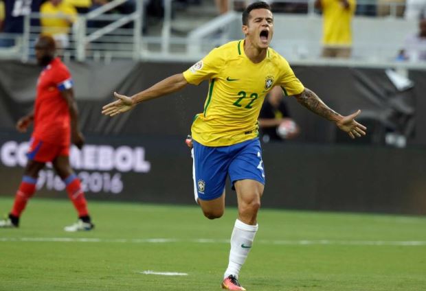 Coutinho lập hat-trick, Brazil đè bẹp Haiti với tỉ số 7-1