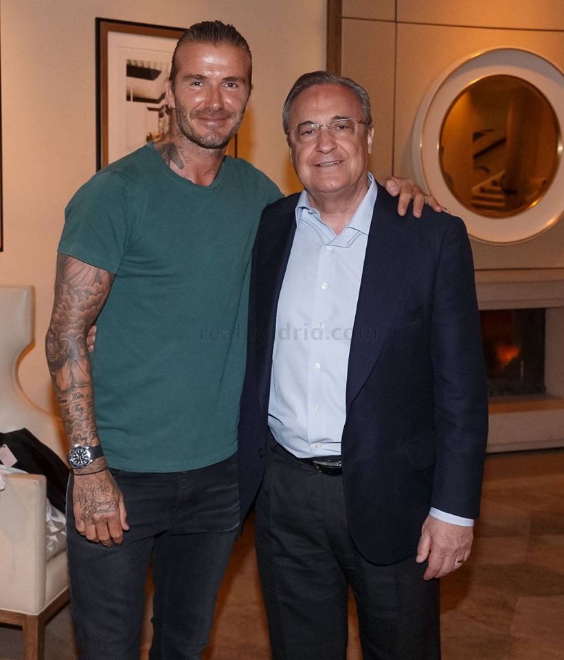 Ảnh Beckham thăm Real - Bóng Đá
