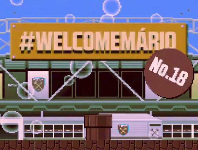 West Ham chào mừng Joao Mario theo phong cách Nintendo - Bóng Đá