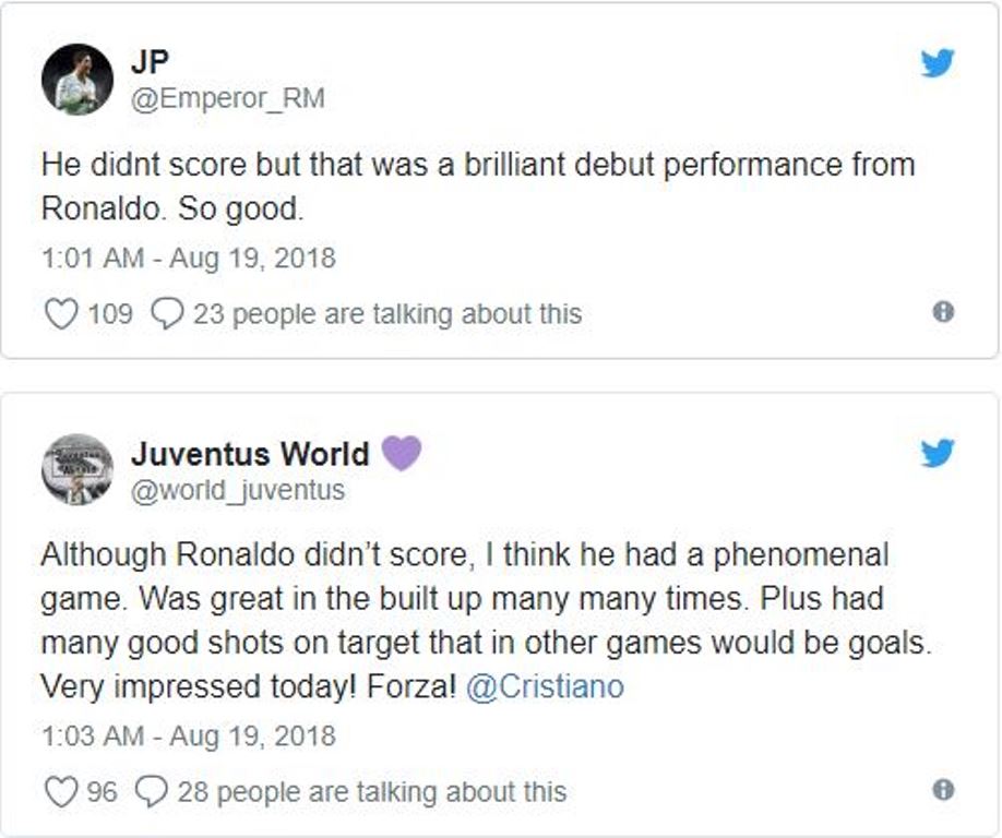 Fan cuồng nói gì về màn ra mắt Juventus của Ronaldo? - Bóng Đá