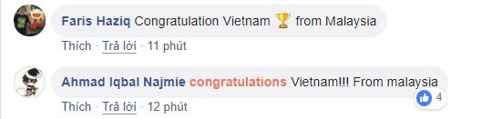 Đến NHM Malaysia cũng phải chúc mừng ĐTQG Việt Nam - Bóng Đá