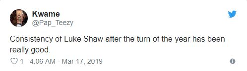 Shaw được khen hay nhất trận - Bóng Đá