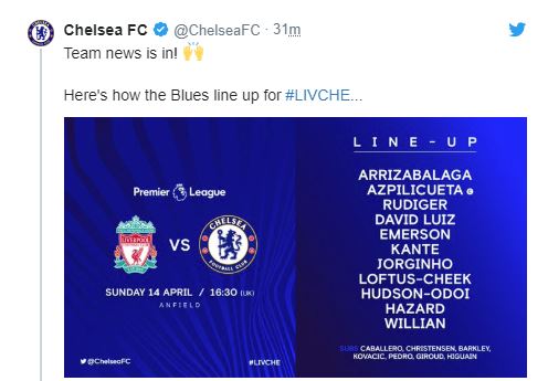 Nhìn đội hình ra sân, fan Chelsea tự tin khiến Liverpool phải ôm hận - Bóng Đá