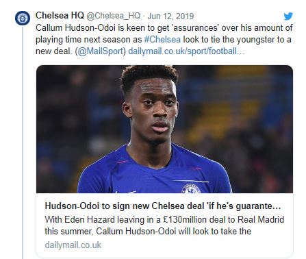 Chelsea fans in uproar as Hudson-Odoi demands guaranteed playing time - Bóng Đá