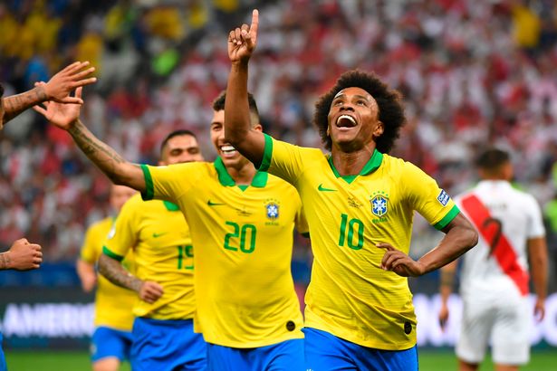 Chelsea supporters love what Willian did for Brazil vs Peru at the Copa America - Bóng Đá