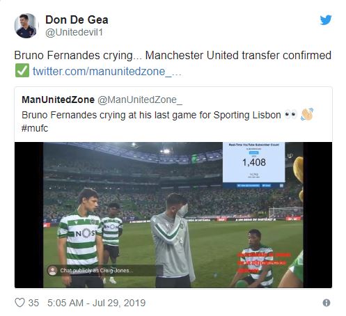 Bruno Fernandes Breaks Down In Tears After Sporting's Game Amid Manchester United Speculation - Bóng Đá