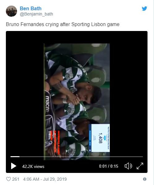 Bruno Fernandes Breaks Down In Tears After Sporting's Game Amid Manchester United Speculation - Bóng Đá