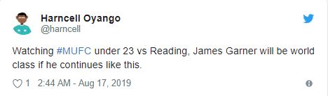 Manchester United fans react to James Garner's latest under-23 display - Bóng Đá