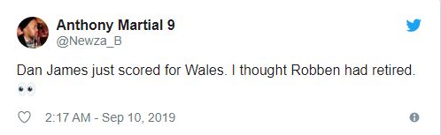 United fans compare Dan James to Arjen Robben after Wales goal - Bóng Đá