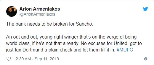 Manchester United fans make Jadon Sancho transfer demand after brace for England - Bóng Đá