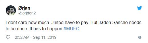 Manchester United fans make Jadon Sancho transfer demand after brace for England - Bóng Đá