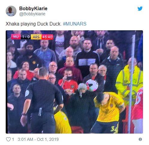 Granit Xhaka slammed for ‘ducking’ Scott McTominay’s shot for Manchester United’s goal against Arsenal - Bóng Đá