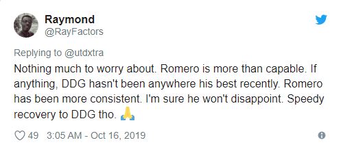 Manchester United: These fans have faith in Sergio Romero to replace David de Gea if needed - Bóng Đá