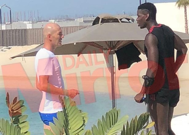 Paul Pogba: Manchester United manager Ole Gunnar Solskjaer reacts Zinedine Zidane picture - Bóng Đá