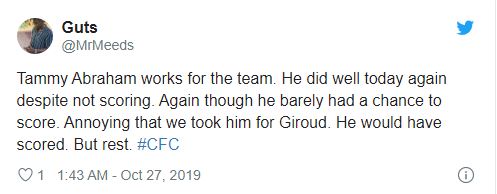 Chelsea fans react to Olivier Giroud display against Burnley - Bóng Đá