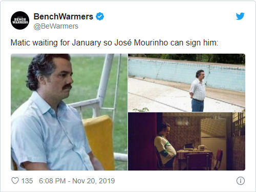 Nemanja Matic responds to transfer speculation after Jose Mourinho joins Tottenham - Bóng Đá
