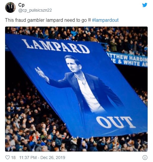 ‘Taking us nowhere’ – Some Chelsea fans slam man who ‘doesn’t know what he’s doing’ - Lampard - Bóng Đá