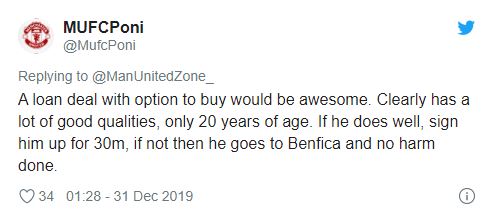 Man Utd fans react to links with Benfica midfielder Gedson Fernandes - Bóng Đá